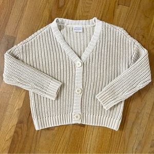 Hanna Andersson girls cotton sweater.